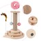 Wooden Cat Scratching Post with Tracking Interactive Toys for Indoor Cat Kittens